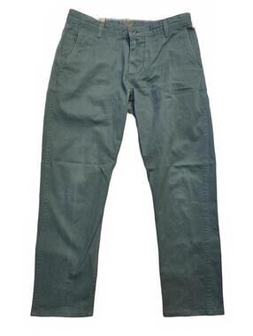 Dockers Men's Alph(a) Collection Khaki Green Straight Leg Cotton 31/28